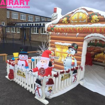 China PVC Tarpaulin / Oxford Cloth / Optio Inflatable Christmas Decoration House For Advertising for sale