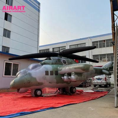 China Giant Inflatable Military Tank Party Inflatable Decoy Custom Inflatable Military Helicopter for sale