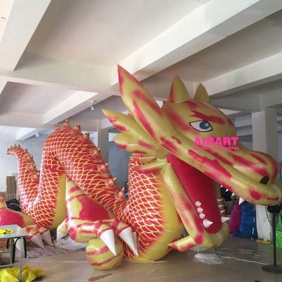 China PVC Tarpaulin / Oxford Cloth / Optio Custom Holiday Inflatables Dragon Puppets Outdoor Event Prop for sale