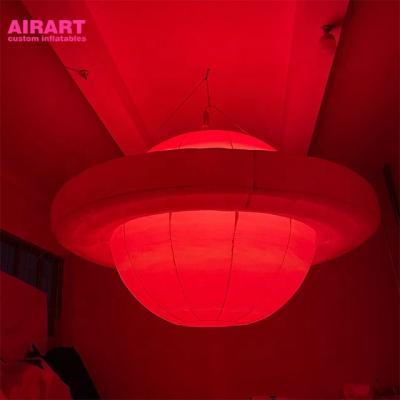 China Party LED Lighting Inflatable Ball Model Custom Inflatable Planet For Advertising Inflatable for sale