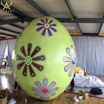 China PVC Or Oxford Cloth Giant Easter Decoration Inflatable Colorful Inflatable Eggs Inflatable Egg for sale