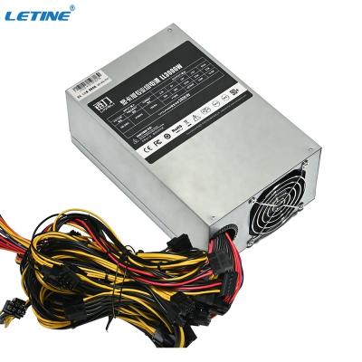 China Desktop original ATX 3000 Gpu power supply 2500w 8 12v 5v 2a gpu power supply for oil cooling system water cooling for sale