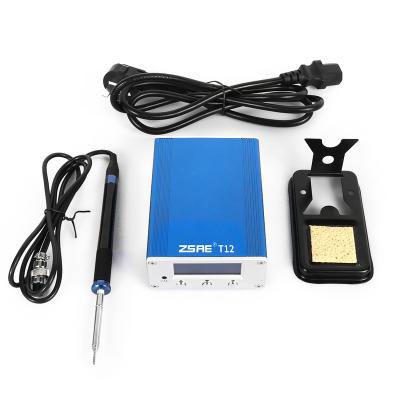 China Phone Repair ZSAE Customized Logo Adjustable Temperature T12 Station Iron T12 Welding Soldering Stations for sale