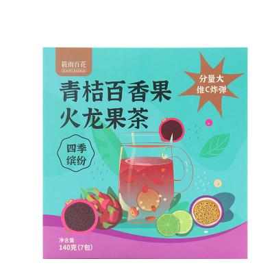 China Soak in Hot Water Passion Flower Dragon Fruit Green Orange Tea, Cold Tea Vitamin C Fruit Tea Bag for sale