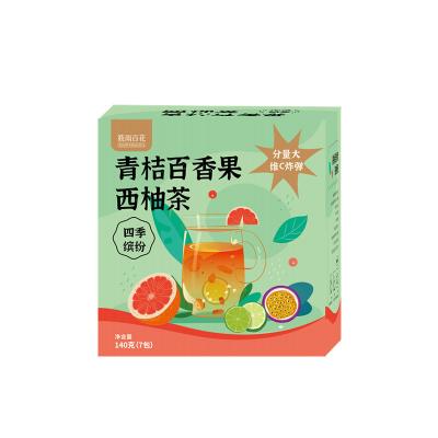 China Soak in hot water green passion fruit passion fruit grapefruit orange tea mix netred wholesale cold tea for sale