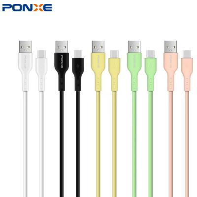 China MP3/MP4 Player PONXE 2.4A Usb Charger Data Cable For Iphone Band 1m Color Fast Charging Cables For Mobile Phone for sale