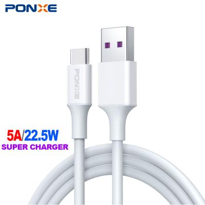 China Free Shipping MP3/MP4 Player PONXE 20W Palladium Type C 3A Charger Super Fast Charging USB C Data Cable 3A Usb Cables For Phone for sale