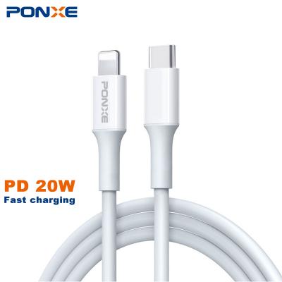 China PONXE Hot Sale 20W Palladium USB C Cable Charging 60W Type C Band Date Cable Fast Charger Cable For Iphone 12 for sale