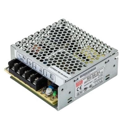 China ORIGINAL MEDIUM Metal Shell WELL 48V 50W RS-50-48 AC-DC SMPS Switching Single Model Power Supply for sale