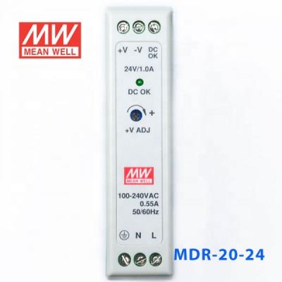 China The PSU Plastic Shell MDR-20 Series 20W 5V/12V/15V/24V AC-DC SMPS DIN RAIL MEANS GOOD CHANGE POWER SUPPLY for sale