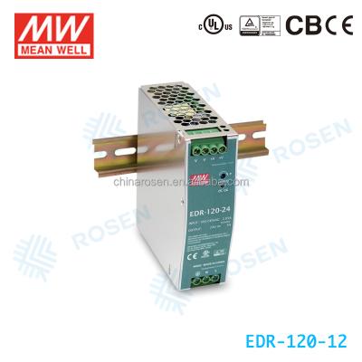 China EDR-120-12 ORIGINAL 120W 12V Meanwell DIN Rail Power Switch 10a AC-DC Slim Economical Power Supply EDR-120-12 for sale