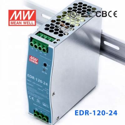 China Metal Shell EDR-120 Series 120W 12V 24V 48V AC-DC SMPS DIN Rail SMPS Low Cost MIDDLE GOOD Changing Power Supply for sale