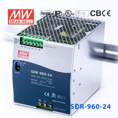 China Metal Shell SDR-960-24 AC-DC 24V 960W DIN RAIL PFC SWITCHING POWER SUPPLY INDUSTRIAL GOOD MEDIUM ORIGINAL 3 Year Warranty for sale