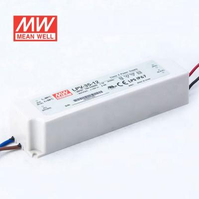 China The IP67 plastic conductor of the PSU. Shell LPV-35 Series 35W 5V 12V 15V 24V 36V AC-DC LED MEANS SMPS WELL CHANGING POWER SUPPLY for sale