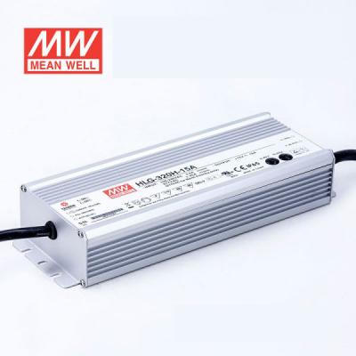 China HLG-320H-15 C.C.+C.V. aluminum dimming function 285W IP65 / IP67 7 Years Warranty ORIGINAL MID WELL LED Power Supply for sale