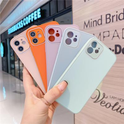 China Protect Cell Phone NEW Fashion Hot Sell Phone Case Liquid Frosted Glass Mobile New Design High Quality OEM Customized FOR IPHONE 12 PRO max for sale