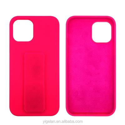 China Shockproof.kickstand.falling preventing phone case 2021 new luxury liquid silicone with kickstand phone case for Iphone 13 for sale