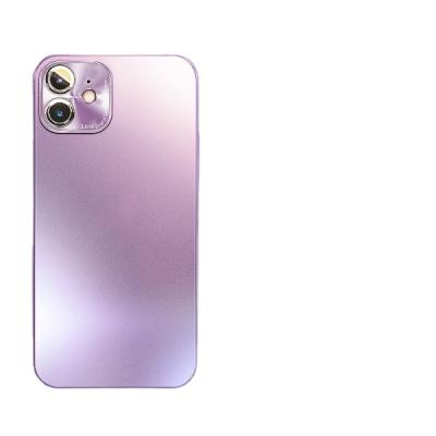 China Hot Sale Metal Lens AG Back Cover Shockproof Frosted Glass Side Design Non-slip Mobile Phone Case For Iphone 13 12 11 7/8 Case for sale