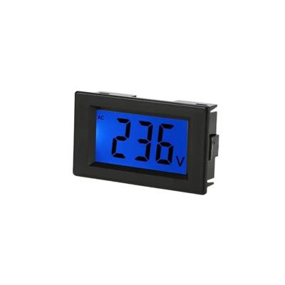 China Small Volume AC LCD Digital Display Main Voltage Meter Voltmeters Blue Back Light LCD D85-120 for sale