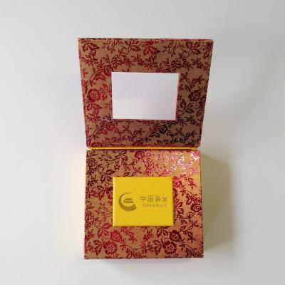 China Simple Folded Paper Box Cardboard Specialized Lamination Bracelet Earrings Jewelry Packaging Paper Box for sale