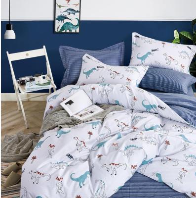 China Kids Single Bedding 100% Cotton Animal Print Dinosaur Print Bedding for sale