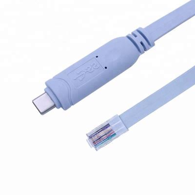 China Serial Data Transsion DISAER Type-C 3.1 To RJ45 Male-Male ABS Jacket Flat Cable for sale