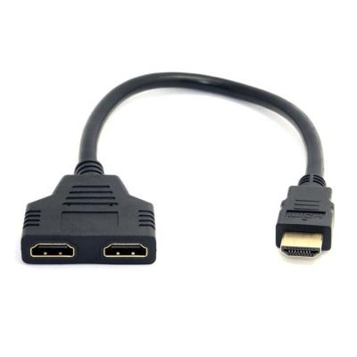 China Multimedia Factory Direct HD MI To Dual Female Hd MI Cable Video Output Cable for sale