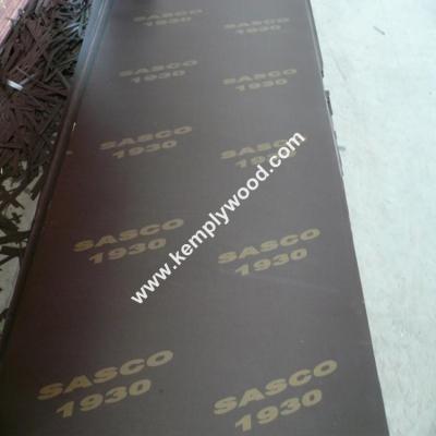 China Two times hot press combi core 15times usage brown film faced plywood for sale