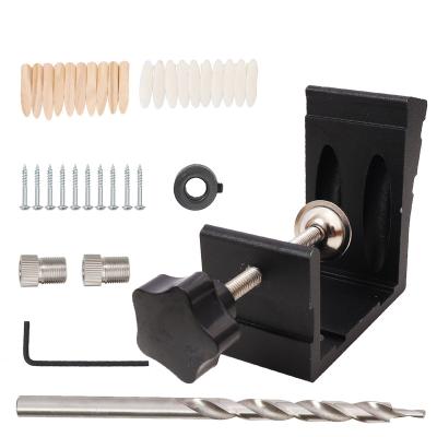 China 46pcs Black Kit, Woodworking Pocket Hole Jig Woodworking Guides Joint Corner Tool Woodworking Marker for sale