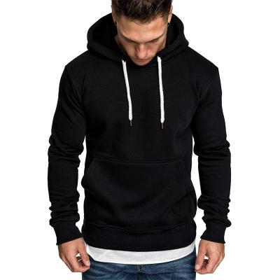 China 2020 Style Brand New Hoodie Men's Logo Size FS2167 Velvet Hoodies Sweatshirts Custom Made Plus Coat Casual Men's Hoodie Solid Color for sale