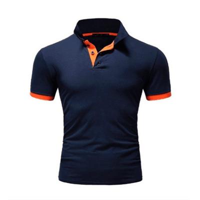 China OEM Customized Size FS2220 High Quality Men's Cheap Polo Shirt 100% Splice Plus Cotton Solid Color Short Casual Fashion T-shirt for sale