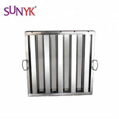 China Commercial Hotel Kitchen Ventilation System Range Hood Grease Filter for sale