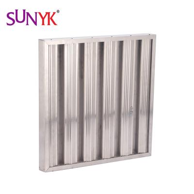 China American style kitchen commercial cooker hoods smoke baffle grease filter for sale