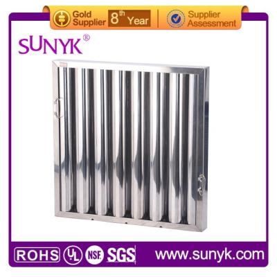 China Baffle Filter Hotel Galvanized Standard Size for sale