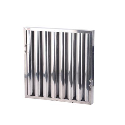 China Hotel 201 Stainless Steel Baffle Grease Filter for sale