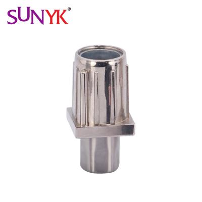 China Commerical Commercial Kitchen Die Cast Zamak Stainless Steel Plated Hex Adjustable Table Leg for sale