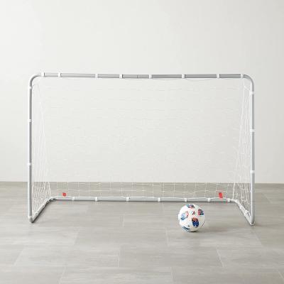 China Durable Indoor Single Lightweight Aluminum Tube Soccer Goal Setsfor Kids for sale