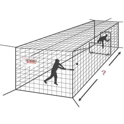 China Reocrd Standard Baseball Cage Training Nets For Throwing And Hitting for sale