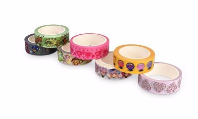 China High quality custom printed washi paper tape with plastic core for sale