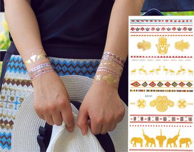 China Metallic temporary tattoo, Custom temporary tattoo, fake tattoo for sale