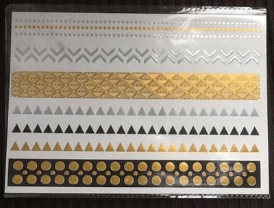 China Metallic temporary tattoo for sale