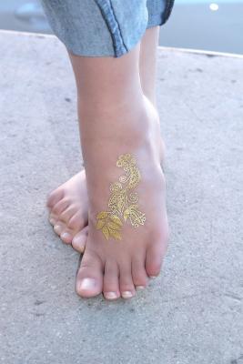 China Flash tattoo, gold tattoo for sale