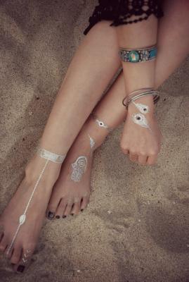 China Jewelry Metallic tattoo for sale