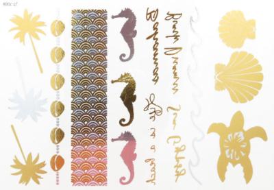 China Gold Foil Temporary Tattoos,custom gold tattoo sticker for sale