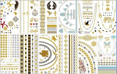 China Stock wholesales metallic tattoo designs for sale