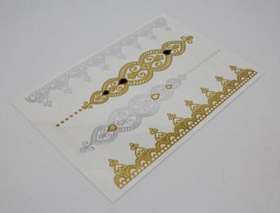 China Temporary metallic jewelry tattoos for sale