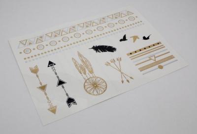 China Tattoos Gold Jewelry,waterproof temporary gold tattoo for sale