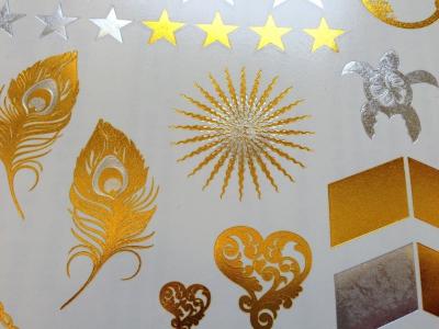 China Gold metallic tattoo, Jewelry inspired metallic tattoo. for sale