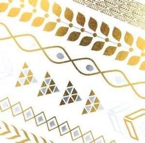 China Gold Metallic Temporary tattoo for sale