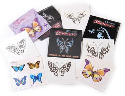 China Custom temporary tattoo envelope packaging for sale